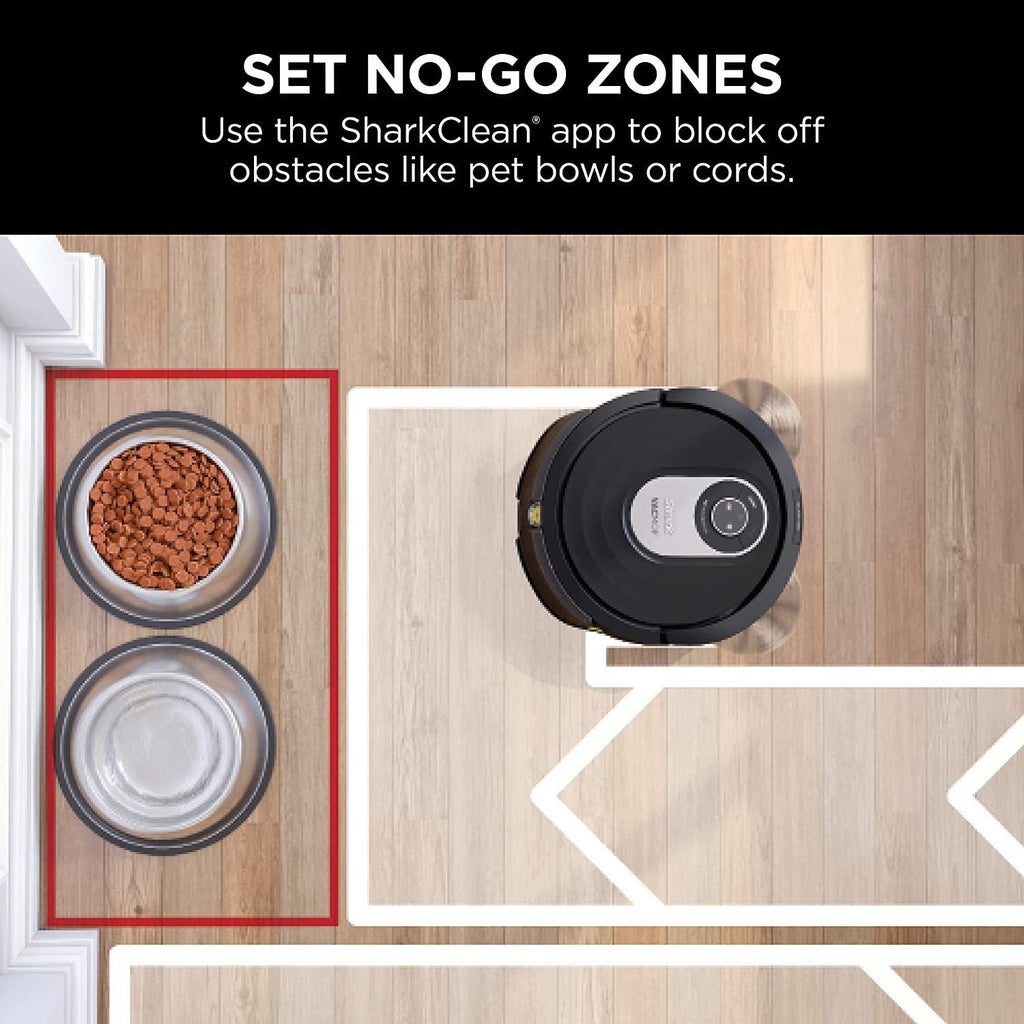 Shark AI Robot Vacuum &amp; Mop, Black/Silver (RV2001WD)