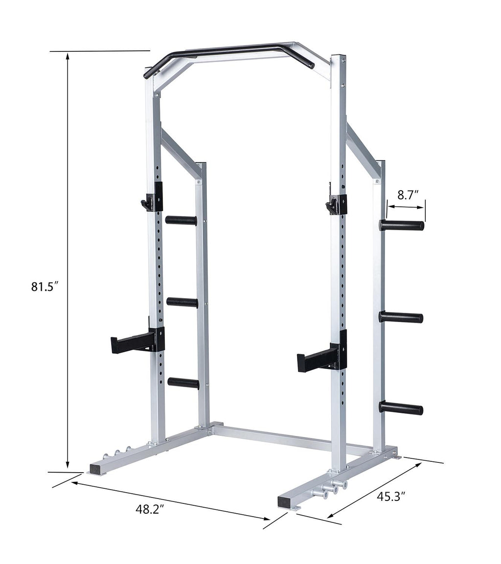 Good Life Apparel Power Rack Weight Lifting Squat Stand Strength Training Home Gym Power Cage