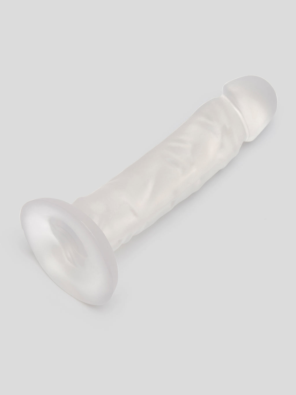 BASICS Clear Suction Cup Dildo 8 Inch, Clear | Clear