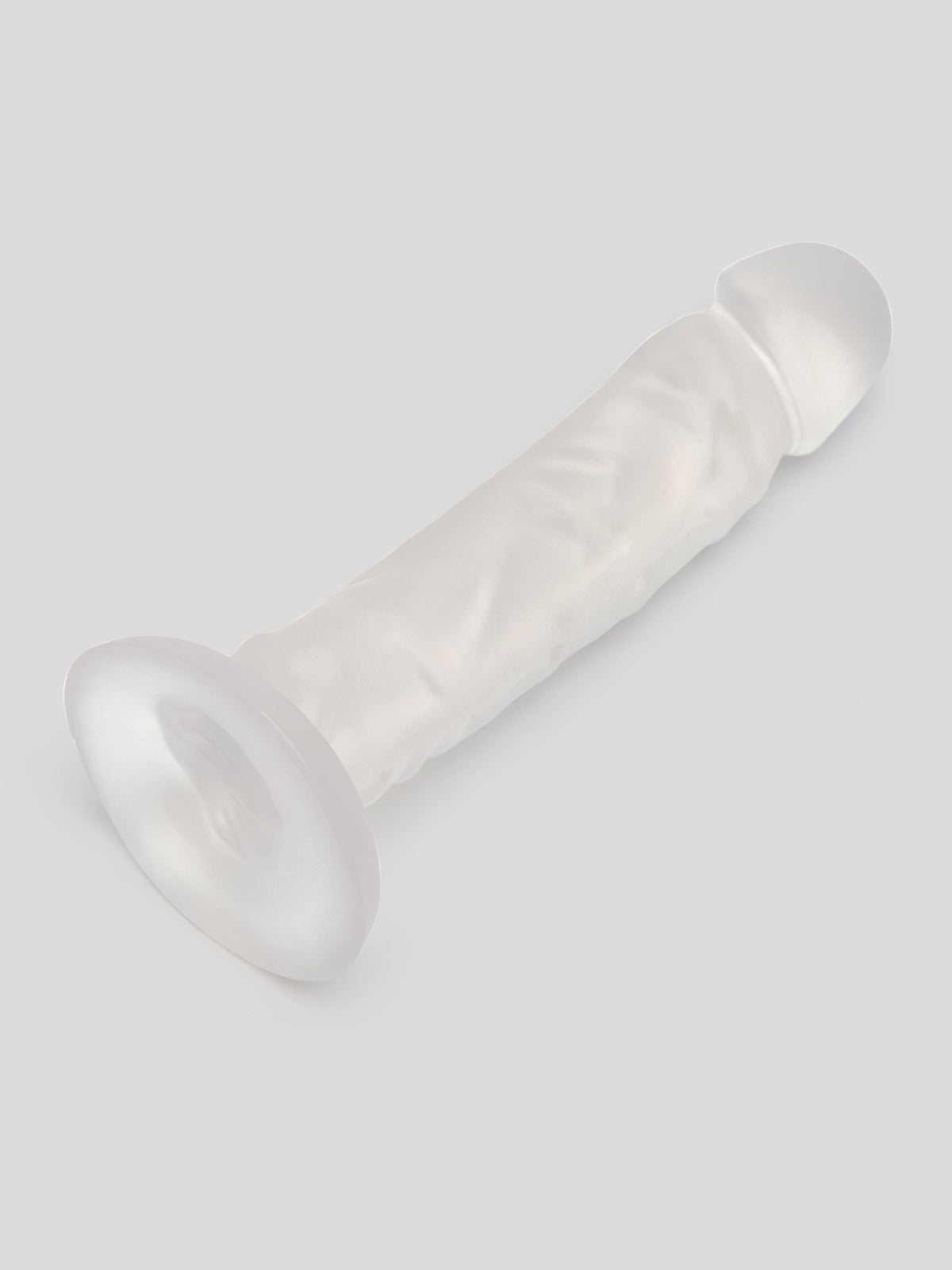 BASICS Clear Suction Cup Dildo 8 Inch, Clear | Clear