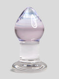 Lovehoney Amethyst Sensual Glass Butt Plug, Clear