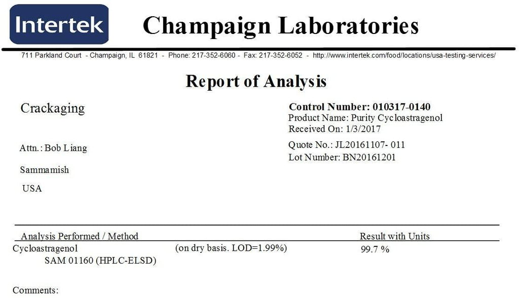Crackaging Super-Absorption Cycloastragenol 98% (25mg/Cap, 180 Caps in 3 Bottles)