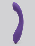 Desire Luxury Weighted Curved Silicone Dildo, Purple