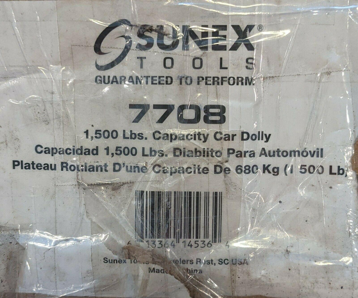 Sunex Tools 1,500lb capacity Car Dolly (#7708)