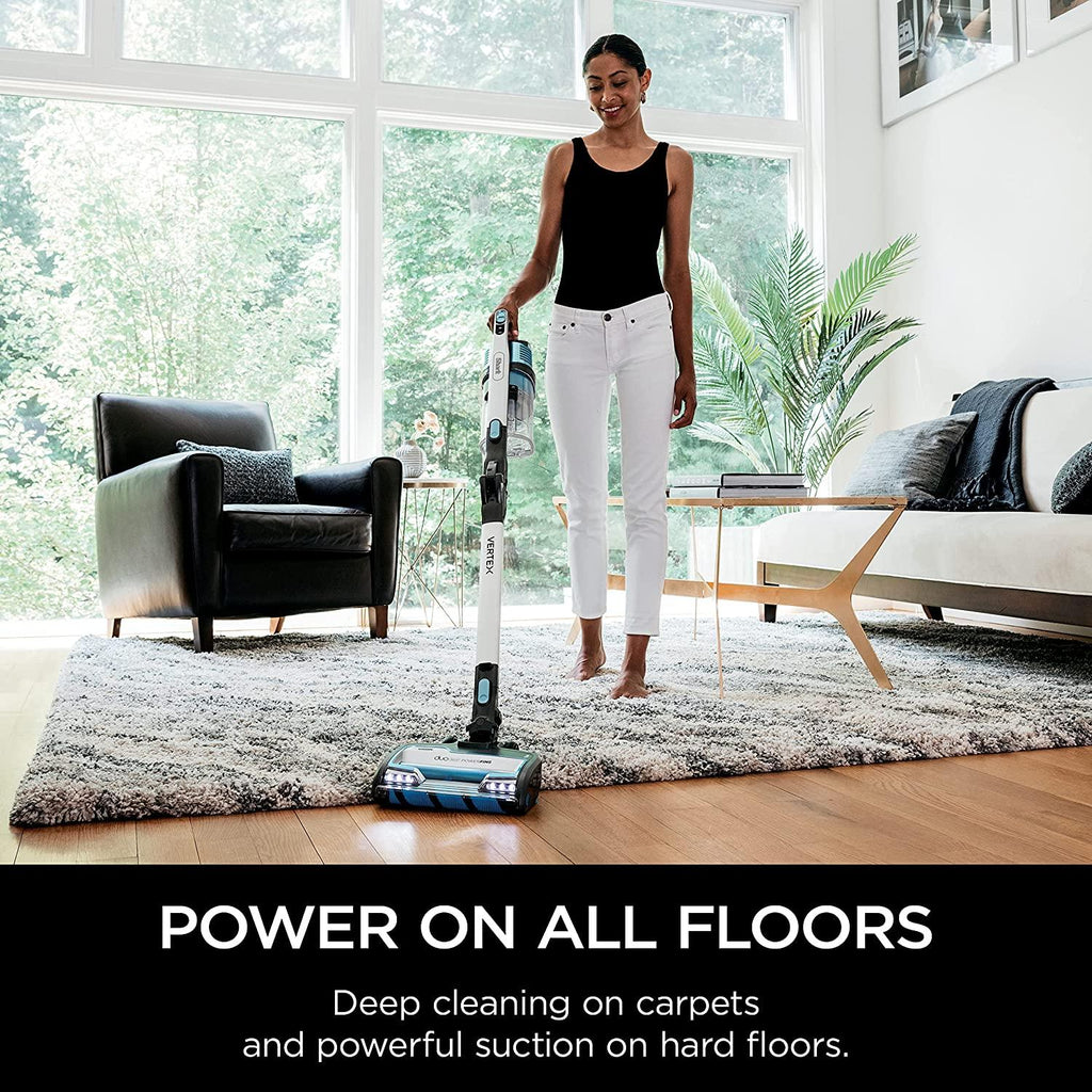 Shark IZ462H Vertex Ultra Lightweight Cordless Stick Vacuum with DuoClean PowerFins, Crevice, Pet Multi-Tool, Anti-Allergen, Brush, Removable Handheld