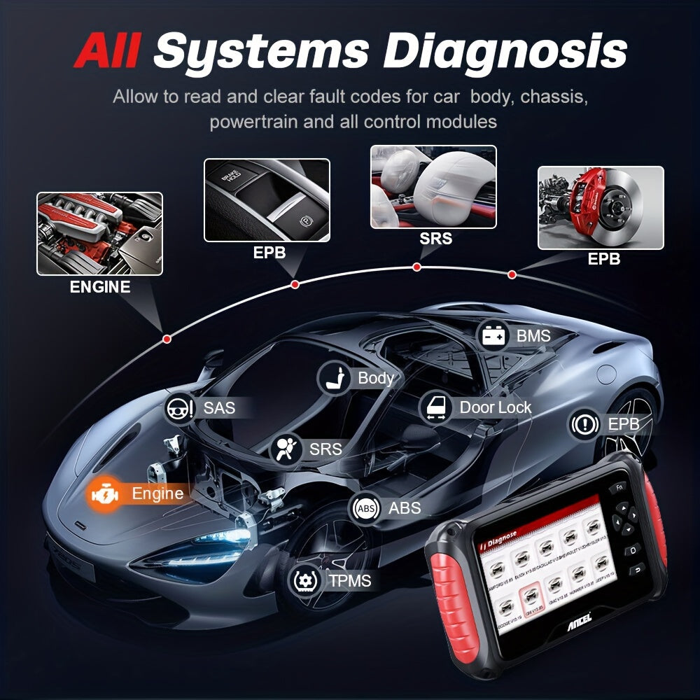 FX8000 Automotive OBD2 Scanner Code Reader Car All System Oil EPB ABS Diagnostic Tool