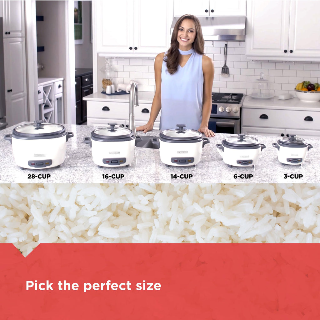 14-Cup Rice Cooker, White