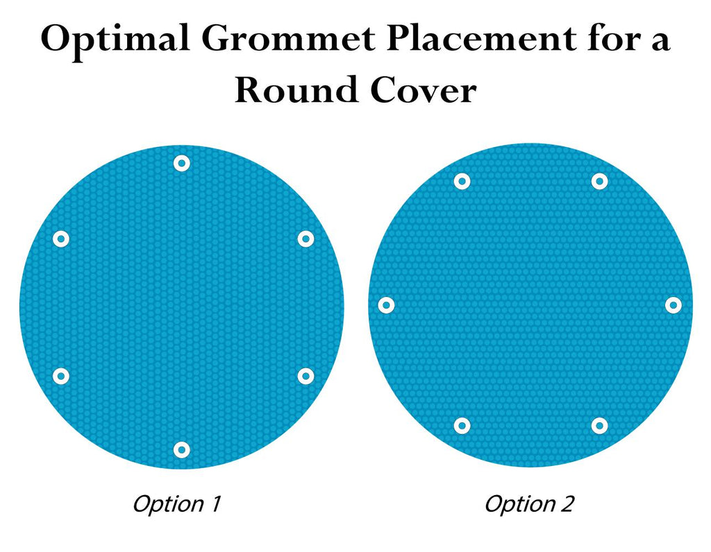 18' round swimming pool solar heating cover 800, 1200,1600 series w/ grommets