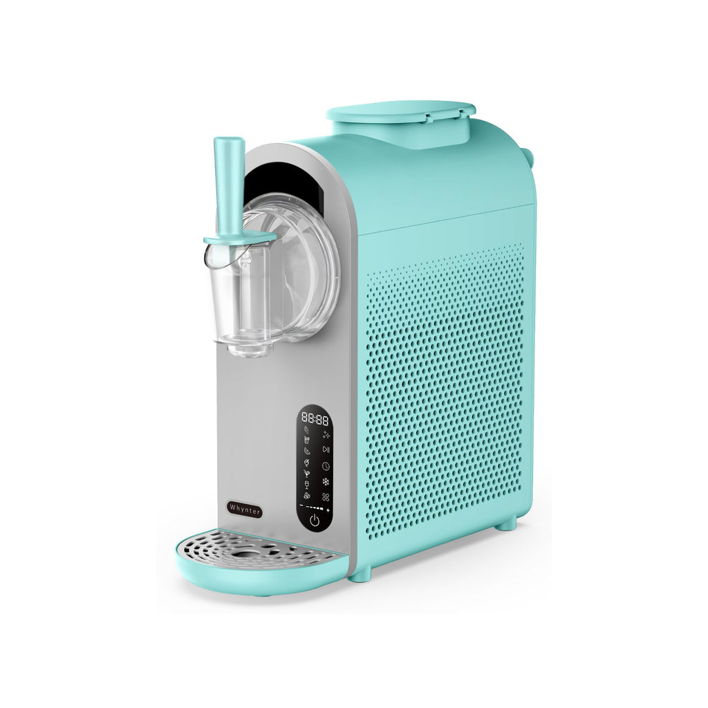 7-in-1 Soft Serve Ice Cream and Slushy Machine, 1.6 Quarts, with -in Compressor, Self-Cleaning Mode, LCD Touch Control, and Adjustable Firmness, (Turquoise)