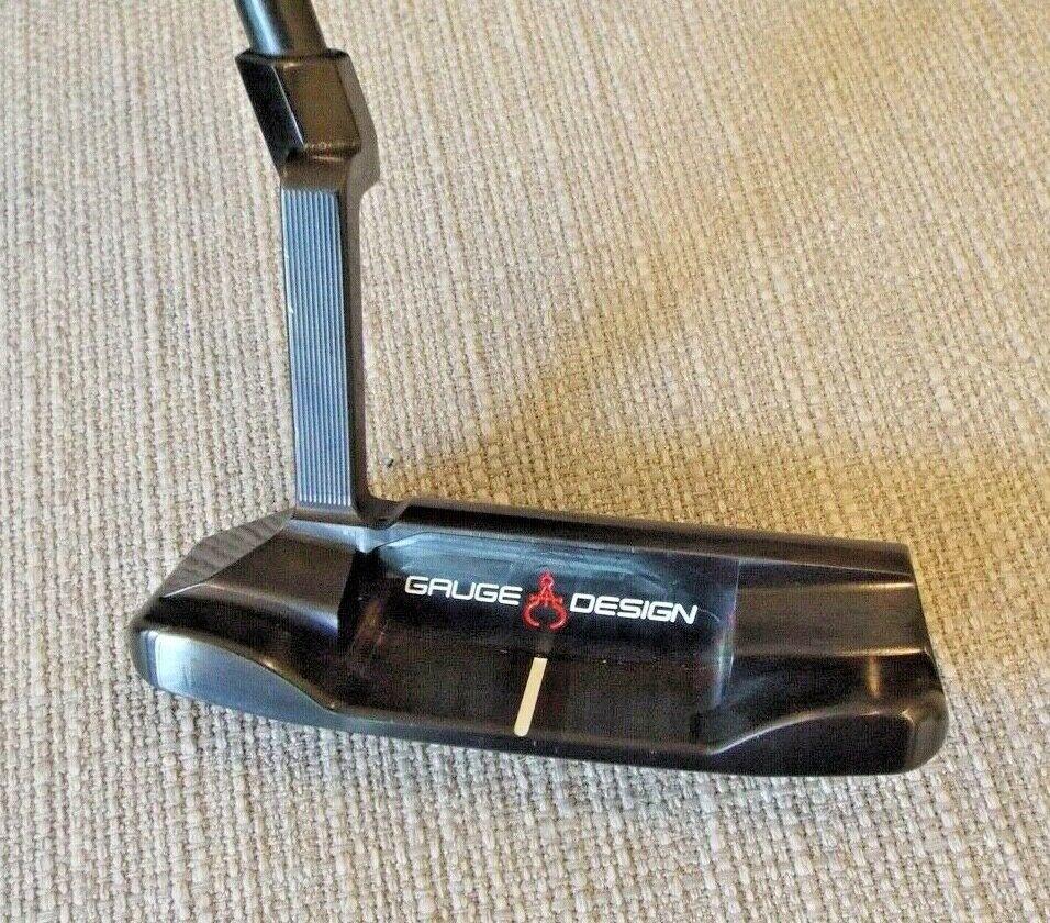 Gauge Design Putter (Whitlam) Crazy Caliper SS303 - Stability Shaft - Gravity Grip - 34.5" - Rare