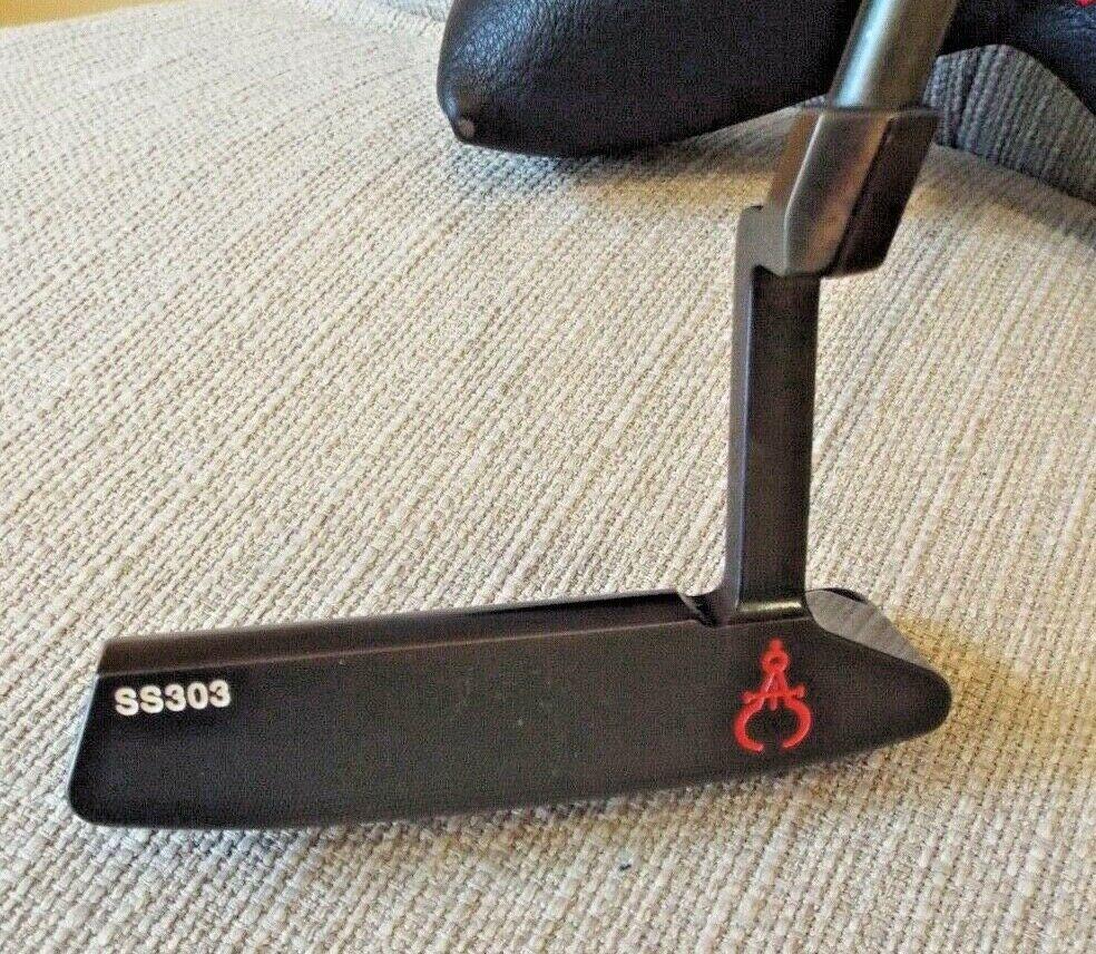 Gauge Design Putter (Whitlam) Crazy Caliper SS303 - Stability Shaft - Gravity Grip - 34.5" - Rare
