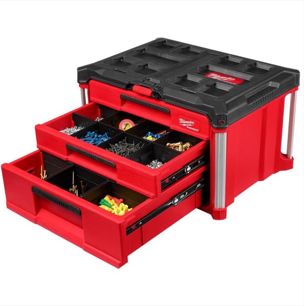 Packout 3 Drawer Multi-Deep Tool Organizer Box - 48-22-8447