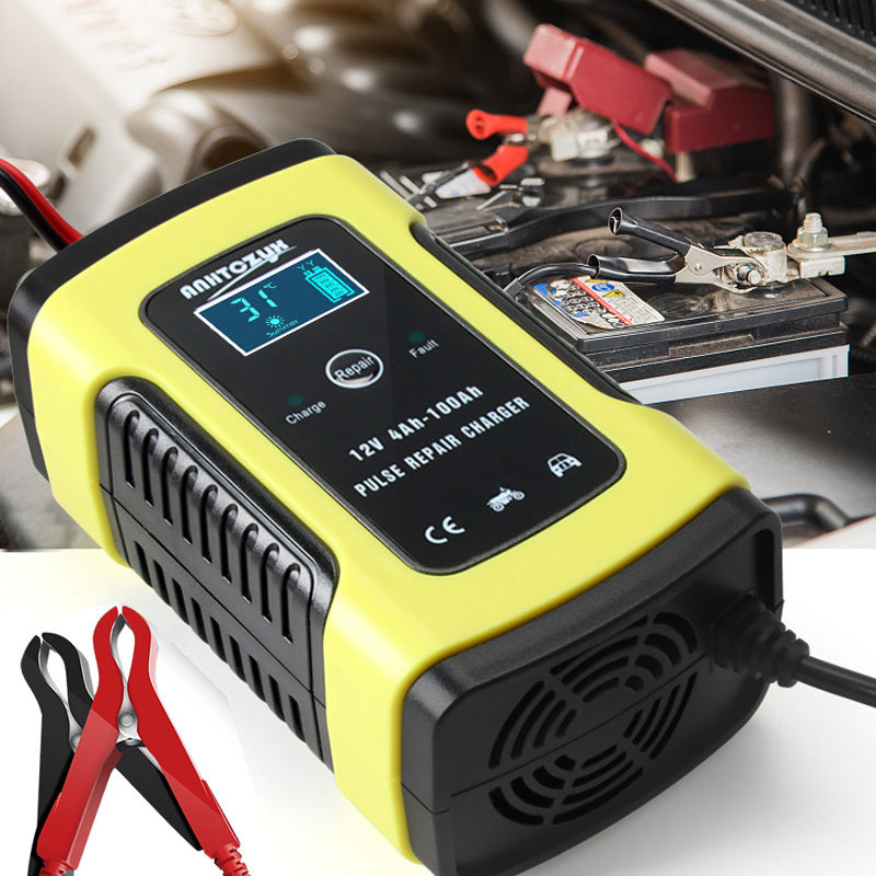 12V 6A Fully-Automatic Smart Trickle Charger: Keep Your Car, Motorcycle, Boat, RV, ATV & Lawn Mower Batteries Charged & Repaired!