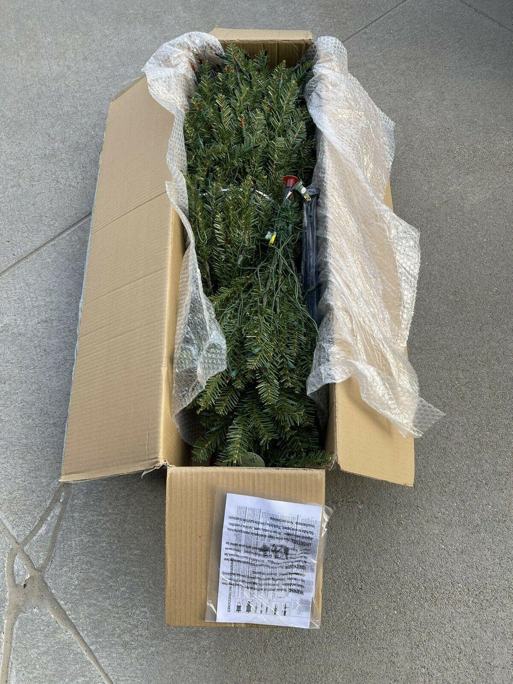 National Tree Company Dunhill Fir 4.5 Foot Christmas Tree with Lights (Open Box)