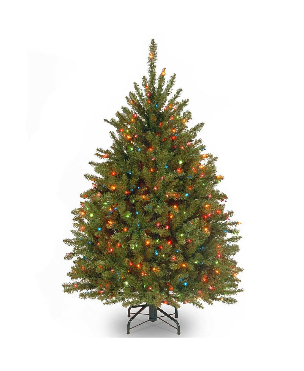 National Tree Company Dunhill Fir 4.5 Foot Christmas Tree with Lights (Open Box)
