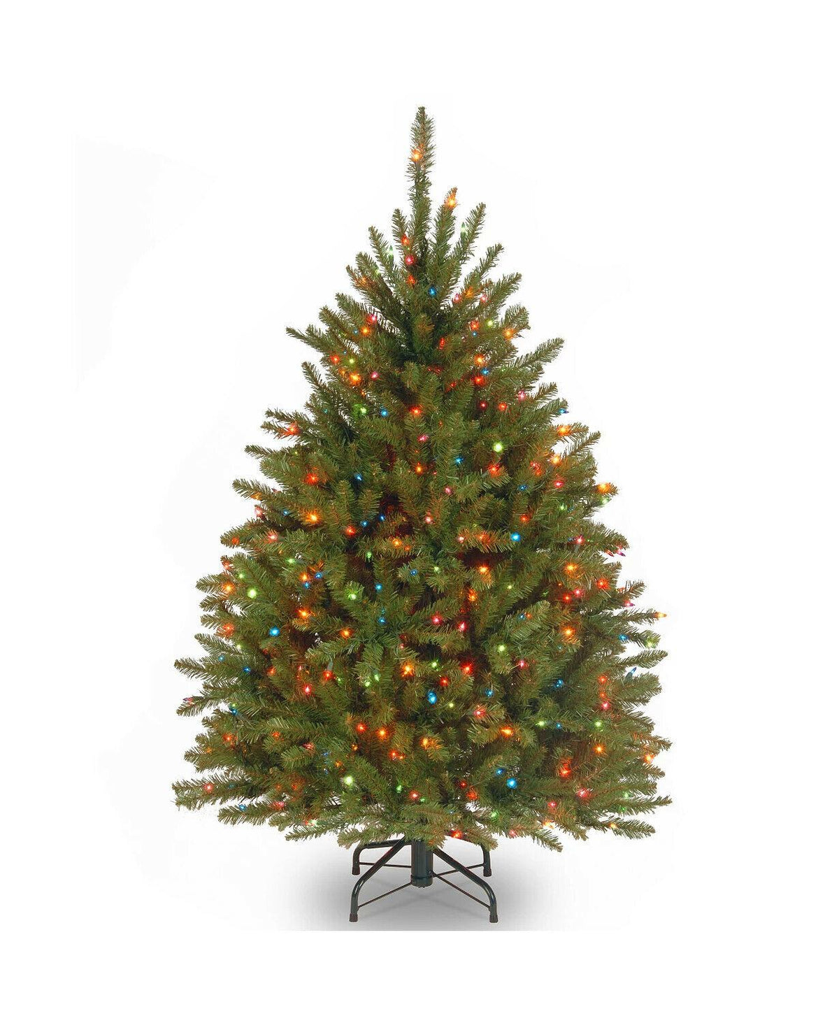 National Tree Company Dunhill Fir 4.5 Foot Christmas Tree with Lights (Open Box)