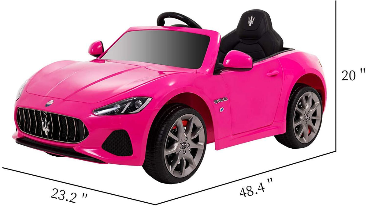 Uenjoy Maserati GranCabrio 12V Electric Kids Ride On Cars Motorized Vehicles with RC Remote Control, Wheels Suspension, MP3 Player, Lights