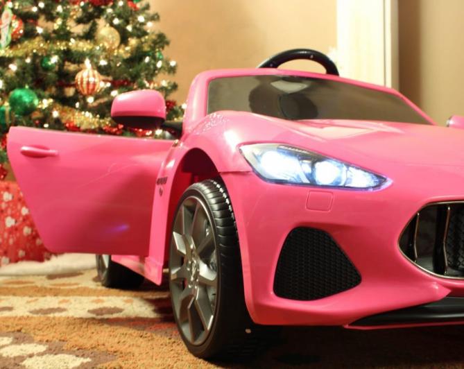 Uenjoy Maserati GranCabrio 12V Electric Kids Ride On Cars Motorized Vehicles with RC Remote Control, Wheels Suspension, MP3 Player, Lights