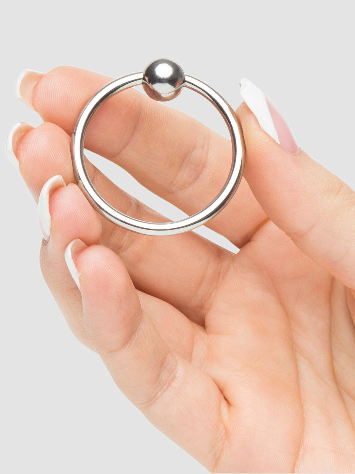 DOMINIX Deluxe Steel Glans Ring, Silver
