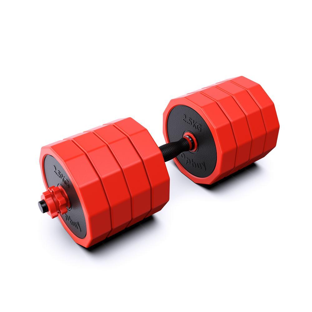 A Pair of Exercise Dumbbells Set,Dumbbell Weight Set Adjustable Weight Barbell Dumbbells Strength Training Equipment Barbell for Home Gym閿44 LBS*2閿