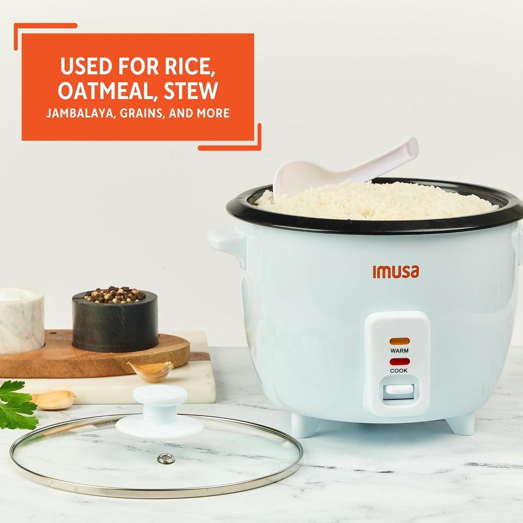 Electric Rice Cooker 16 Cup Cooked 8 Cup Uncooked – Ceramic Nonstick Pot, Multi Cooker for Rice, Quinoa, Oatmeal, Stew – Keep Warm Function – Compact for Kitchen Dorm RV