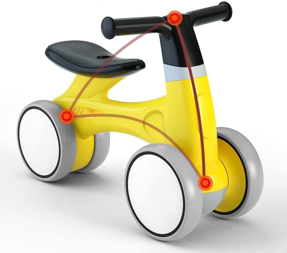 JLFSDB Kids Bike BMX Bike for Kids Boys Girls Bicycle Baby  Bike, Cute Toddler Bikes 12-36 Months Gifts for 1-3 Year Old Girl Bike to Train Baby from Standing to Running Silent &amp; Soft