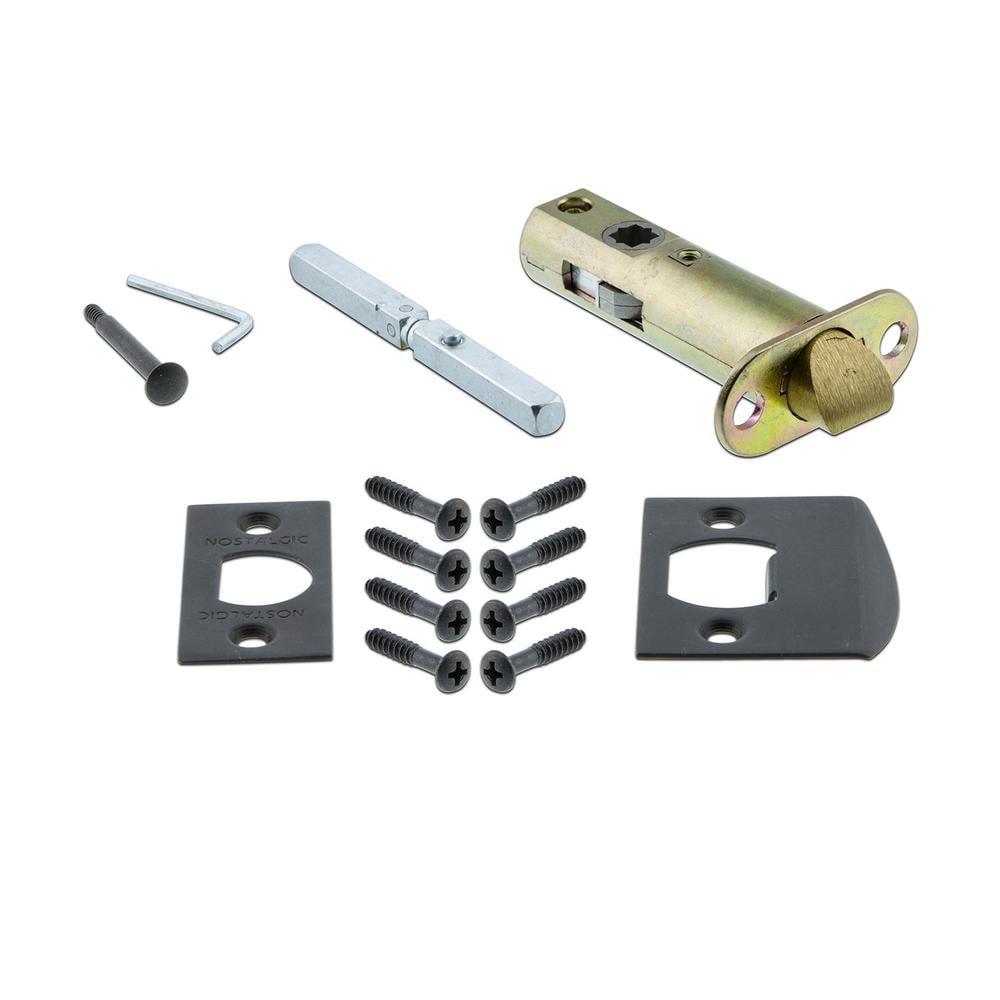 York Plate with Keyhole 2-3/4 in. Backset Oil-Rubbed Bronze Privacy Bed/Bath York Door Knob