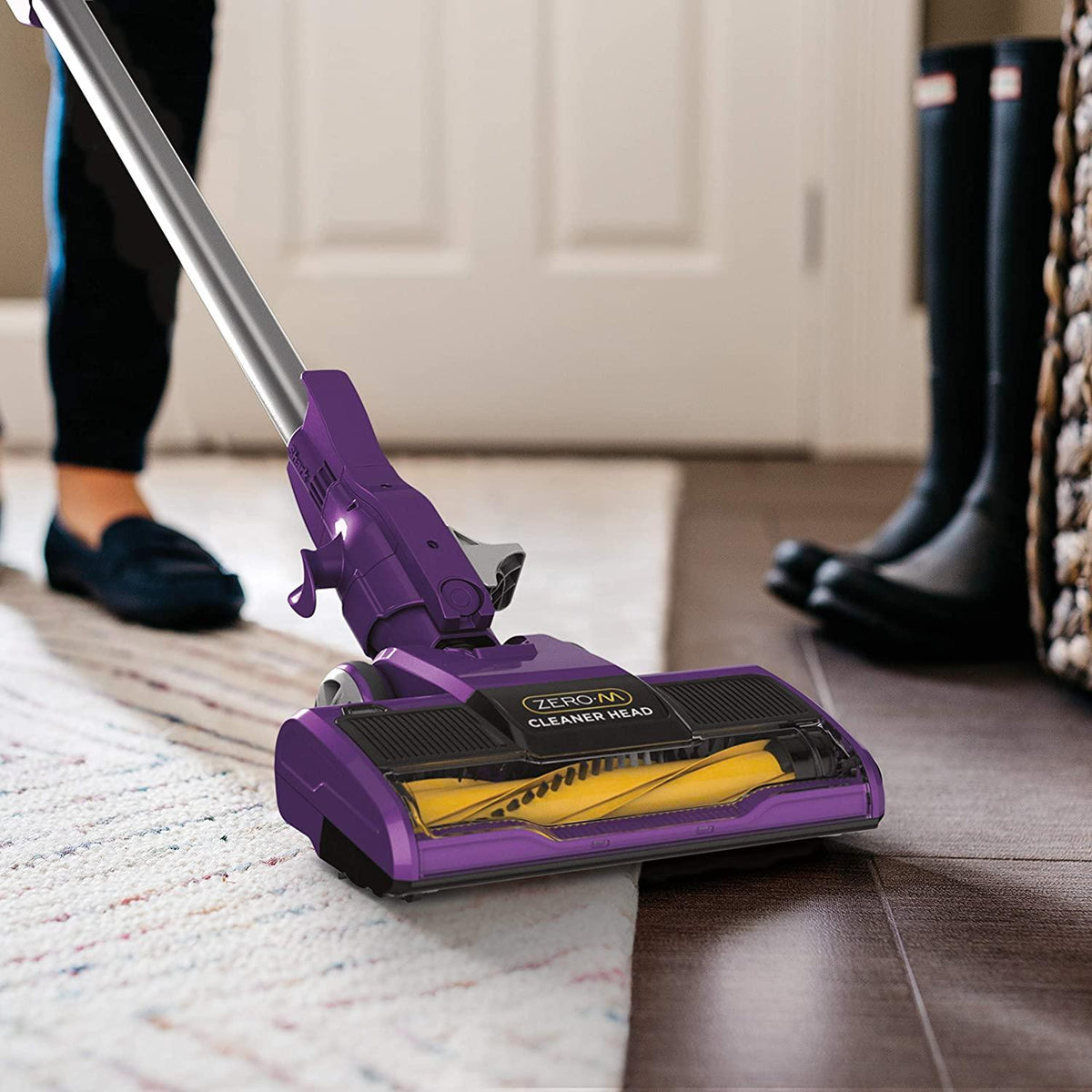 Shark ZS351 Rocket Corded Ultra-Light Vacuum with Zero-M Anti-Hair Wrap Technology, XL Dust Cup, Hand Vacuum Mode, &amp; Swivel Steering, Plum Purple