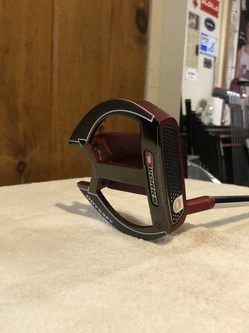 Used Men's Odyssey Right Handed Mallet O-Works 2-Ball Putter 35"