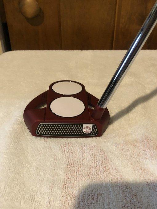 Used Men's Odyssey Right Handed Mallet O-Works 2-Ball Putter 35"