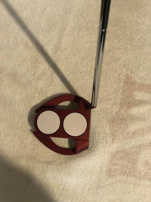 Used Men's Odyssey Right Handed Mallet O-Works 2-Ball Putter 35"