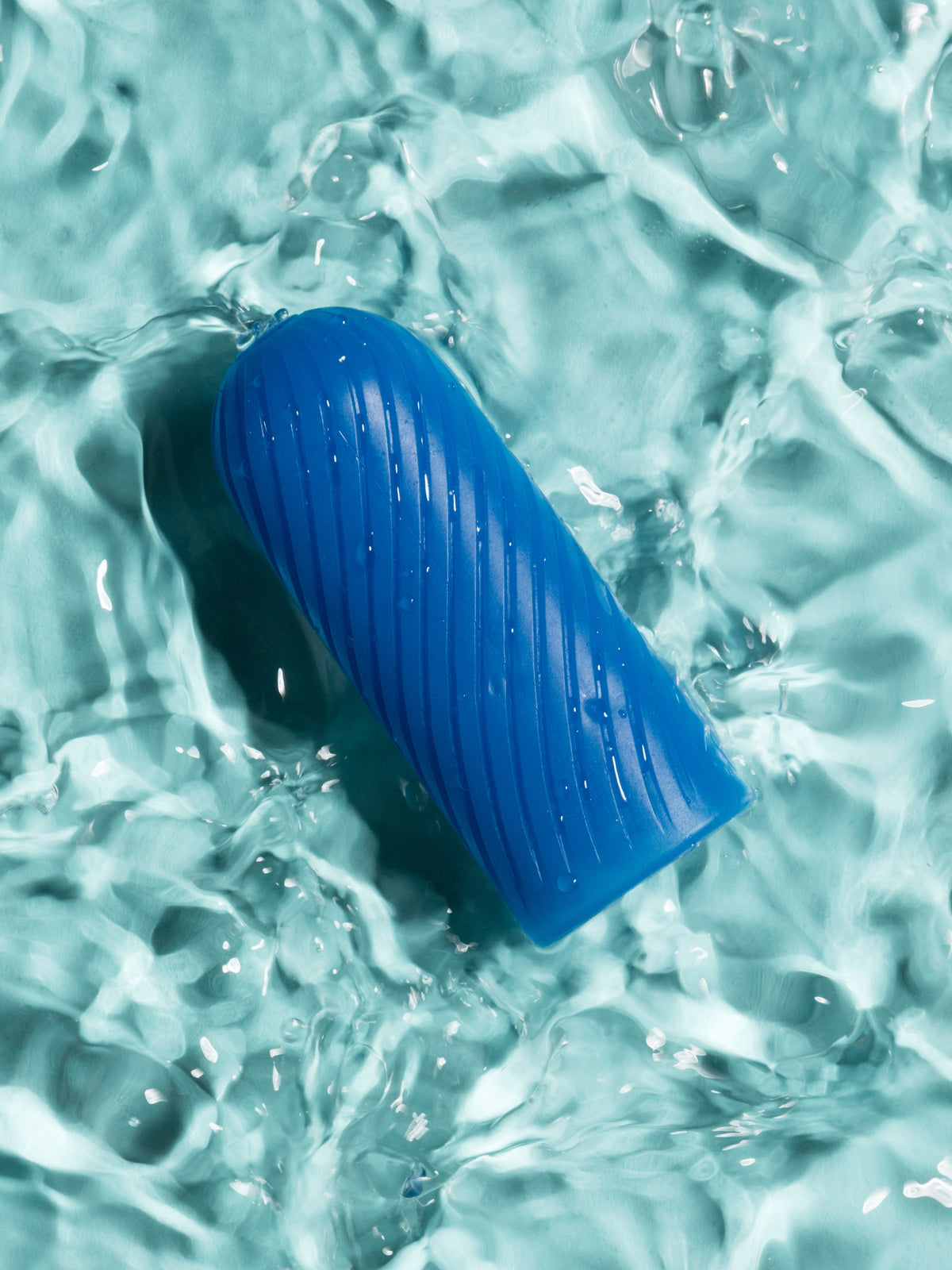 Arcwave Ghost Silicone Reusable Reversible Textured Male Stroker, Blue | Blue