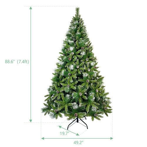 7.4ft Christmas Tree, Easy Assembly, For Indoor And Outdoor Use.