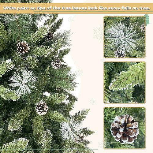 7.4ft Christmas Tree, Easy Assembly, For Indoor And Outdoor Use.