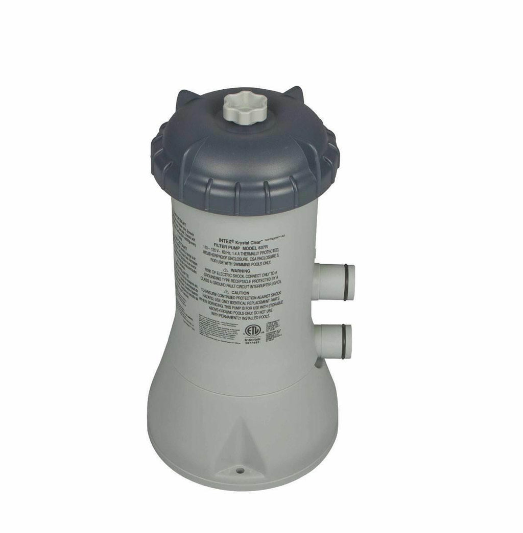 intex 1000 gph pool cartridge filter pump &amp; maintenance kit with vacuum skimmer