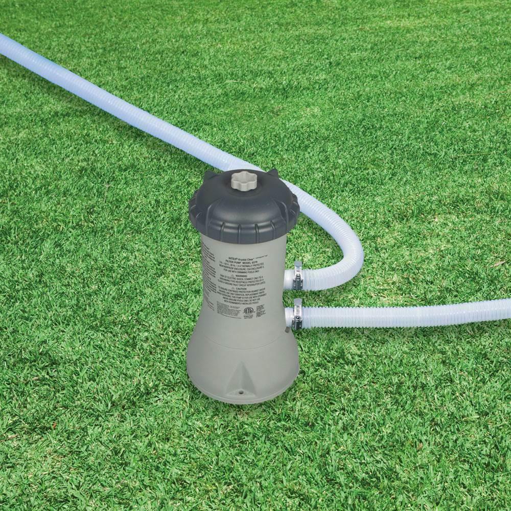 intex 1000 gph pool cartridge filter pump &amp; maintenance kit with vacuum skimmer