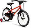 MarKnig Kids Bike Boys Girls Bicycle 14 16 18 Inch with Training Wheels, Freestyle Bicycle for Ages 3 Years and Up, Adjustable Seat, Red/Blue