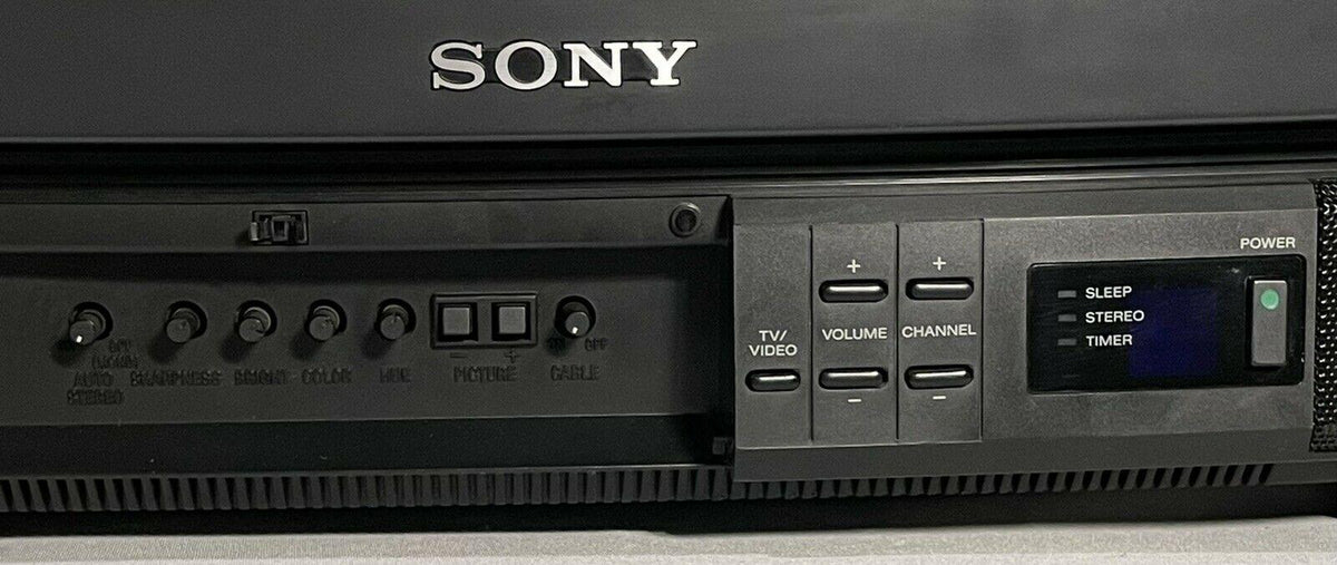 sony trinitron kv-20s20 20" color crt tv retro gaming television - works great!