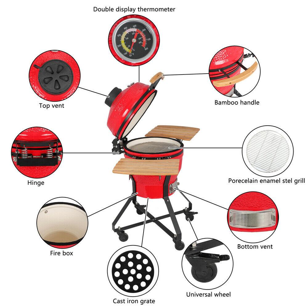 NEW Stainless Steel Grill Tools Set 18in Steel Charcoal Grill Courtyard party