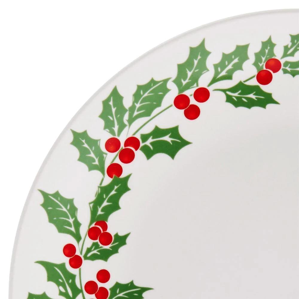 Holly Cheer 16 Piece Dinnerware Set, Service for 4