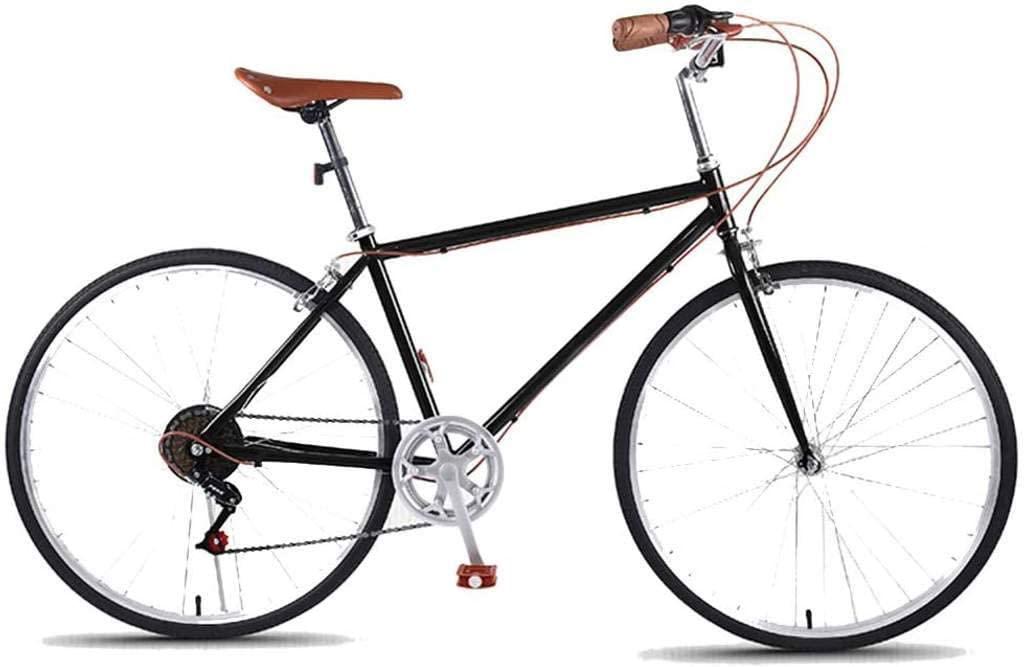 Road/Adult/Mens/Womens/GirlsBoy Mountain Bike, Aluminum Frame Bike with Linear Pull Brakes,Full Suspension| 26 Inch All-Terrain Bicycle with Front Suspension Adjustable Seat (Black)