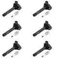 2004-2007 Saturn Vue V6 3.5L 6X Ignition Coils+6X Spark Plugs Set 30520P8EA01 UF242 30520RCAA02 Fedex Express Generic
