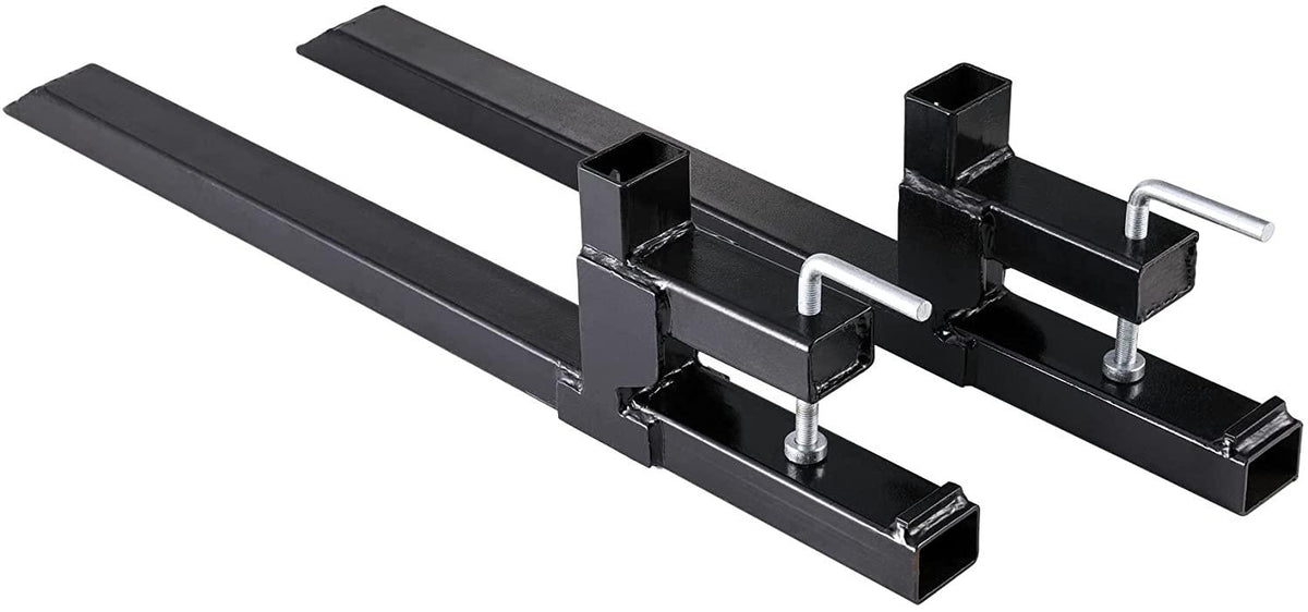 letra 43 inch clamp on pallet forks 1500lbs heavy duty pallet forks for loader bucket skid steer tractor