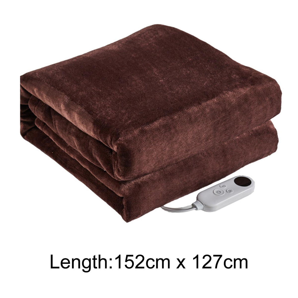 Electric Blanket Adjustable Temperature Fast Heating-up Plush Heating Flannel Throw Blanket Bedroom Bedding for Cold Weather