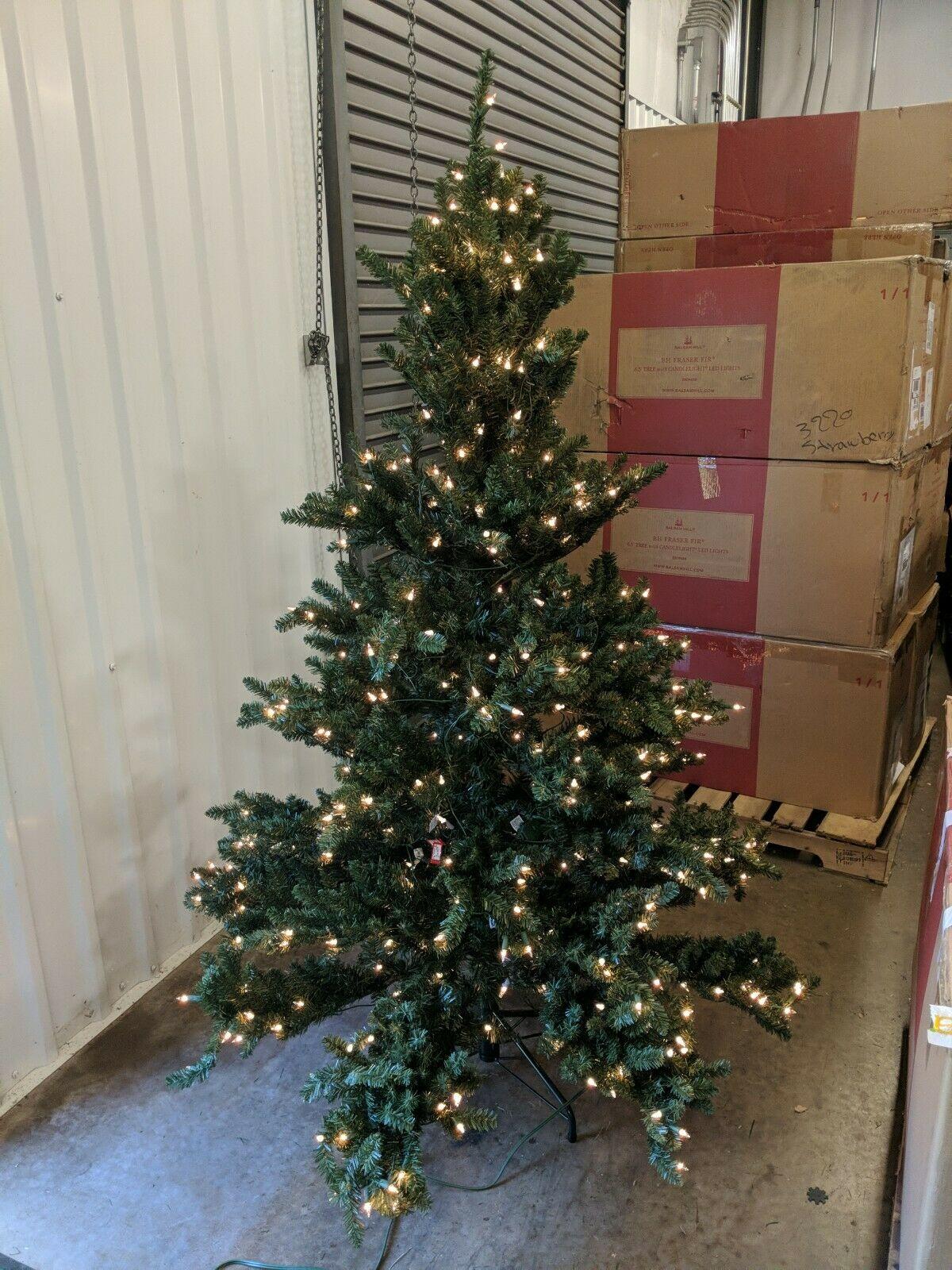 Open Box Balsam Hill Adirondack Spruce 6' Tree with Clear LED Lights Christmas