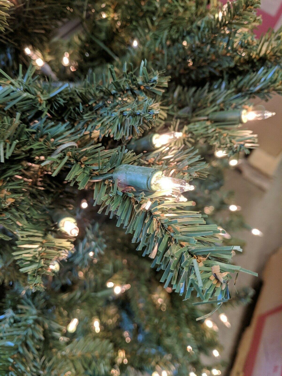 Open Box Balsam Hill Adirondack Spruce 6' Tree with Clear LED Lights Christmas