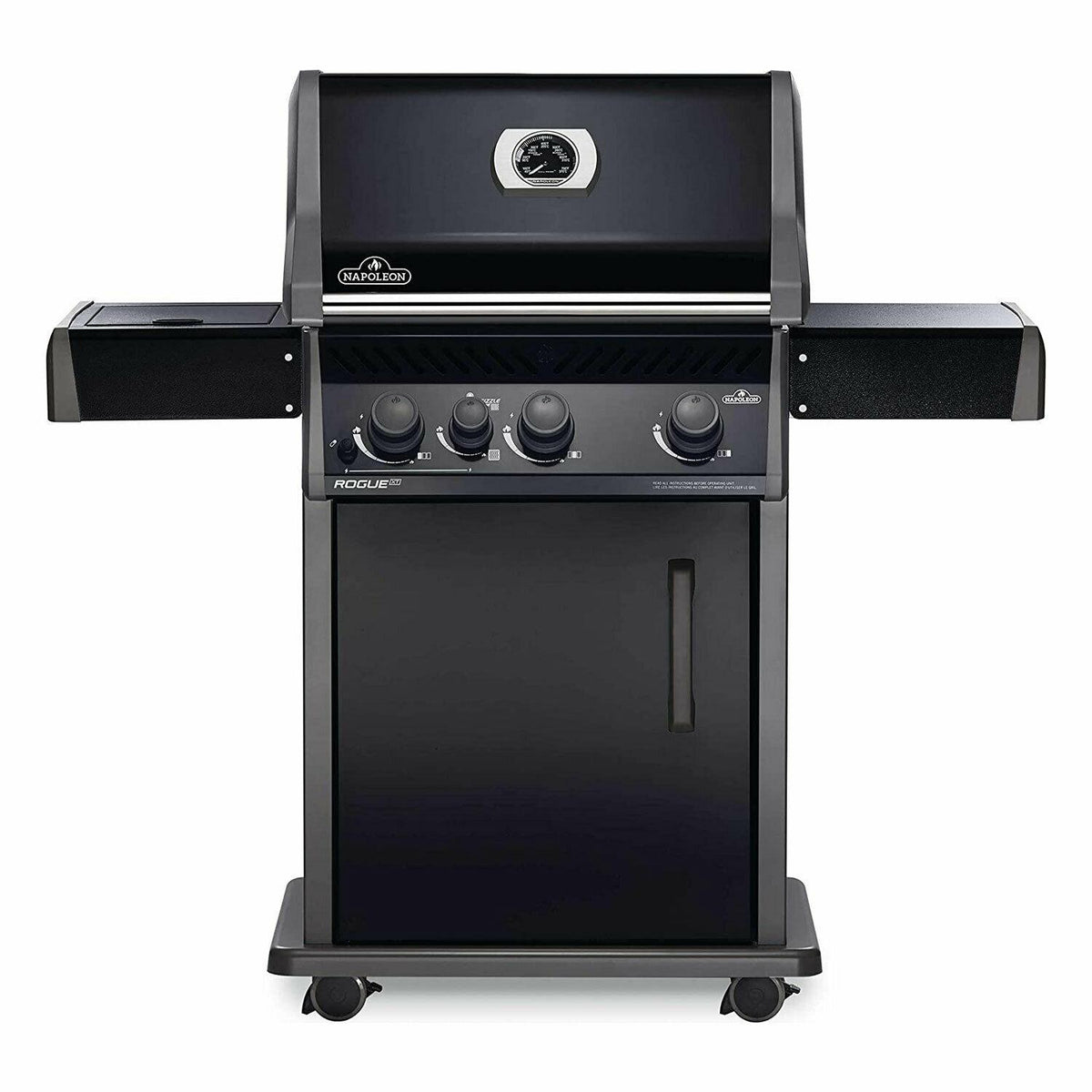 Rogue XT 425 51000 BTU Propane Gas Grill w/Side Infrared Burner, Black