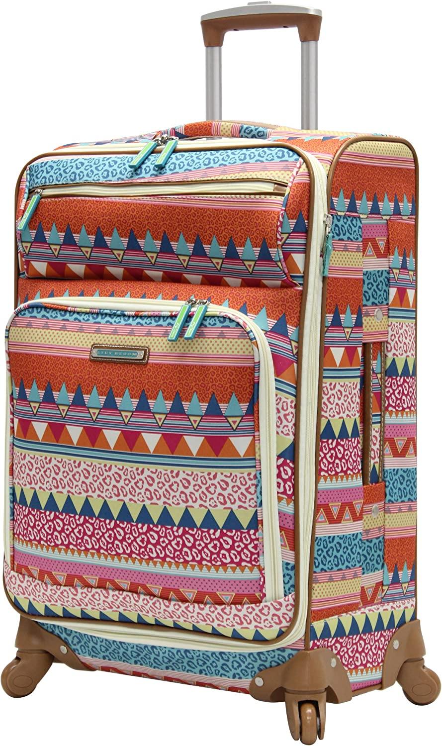 Luggage Set 4 Piece Suitcase Collection With Spinner Wheels For Woman (On The Prowl)