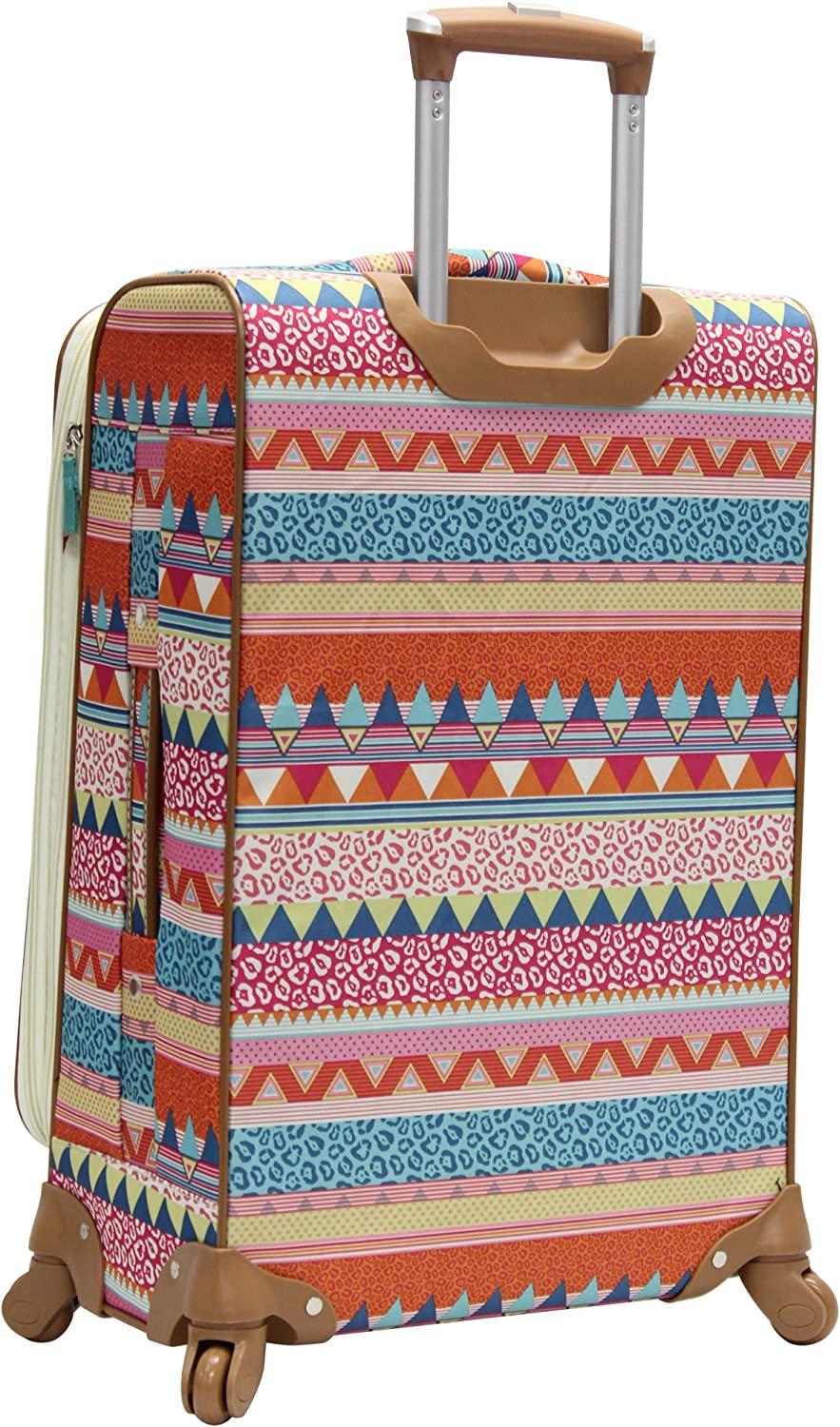 Luggage Set 4 Piece Suitcase Collection With Spinner Wheels For Woman (On The Prowl)