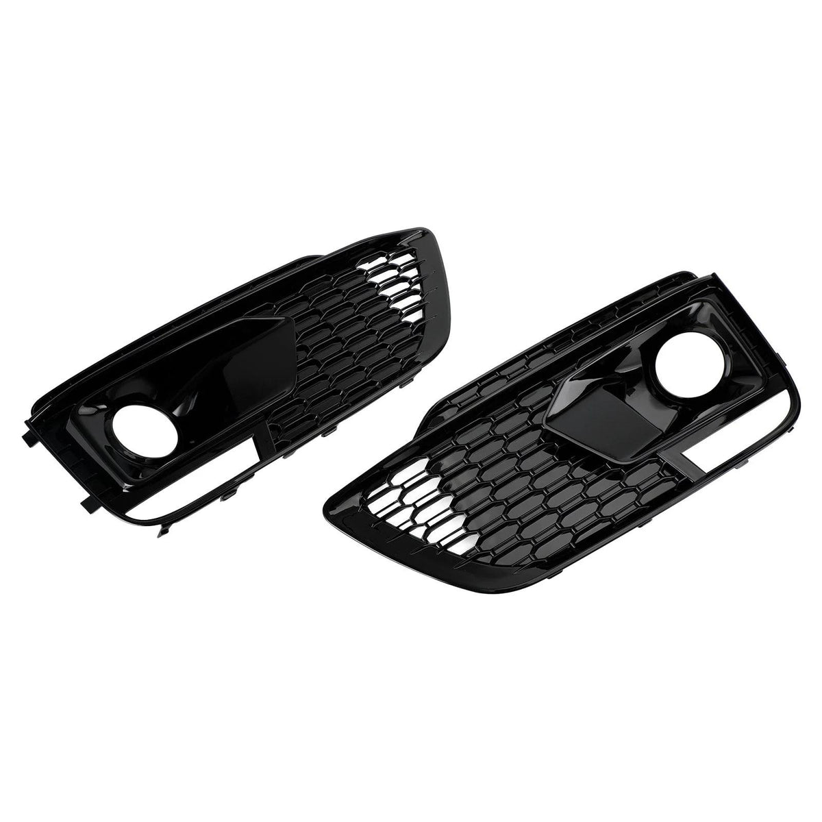2018-20 RSQ5 Audi Q5 SQ5 SUV Black Front Honeycomb Fog Lamp Grilles Cover Generic